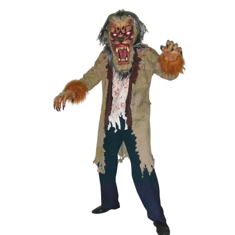 Werewolf zombie mens costume