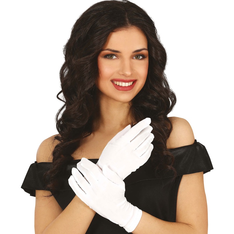 White cotton gloves for adults