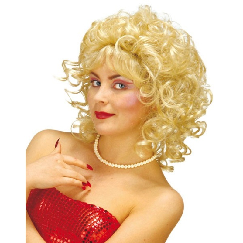 Blonde curly wig Grace for women