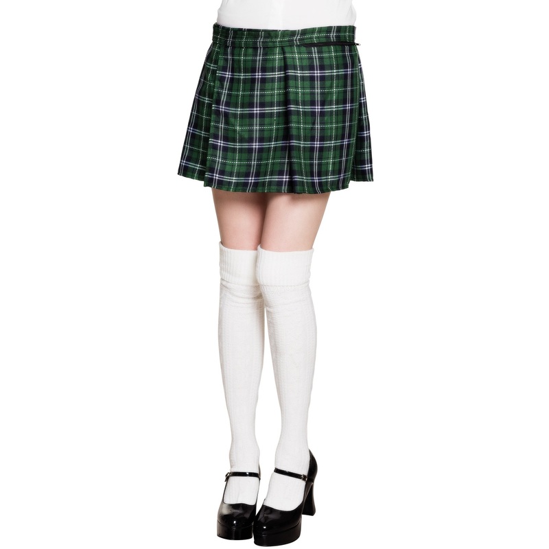 Checkered Brittany skirt in green