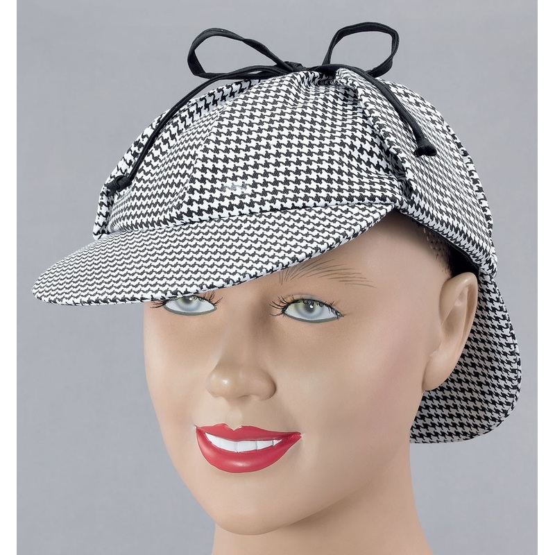 Checkered sherlock hat
