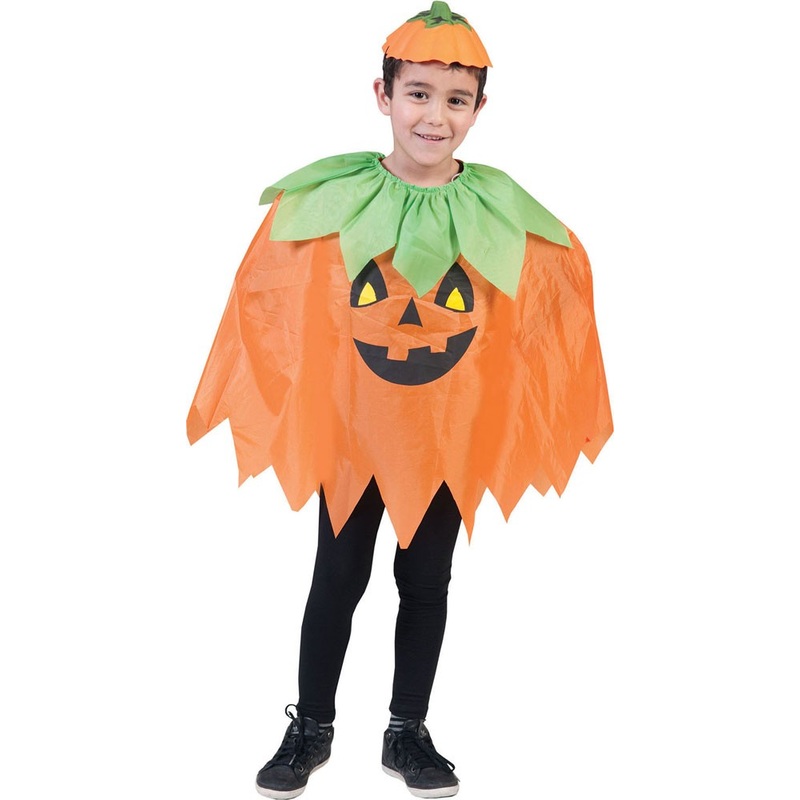 Cute pumpkin cape for children