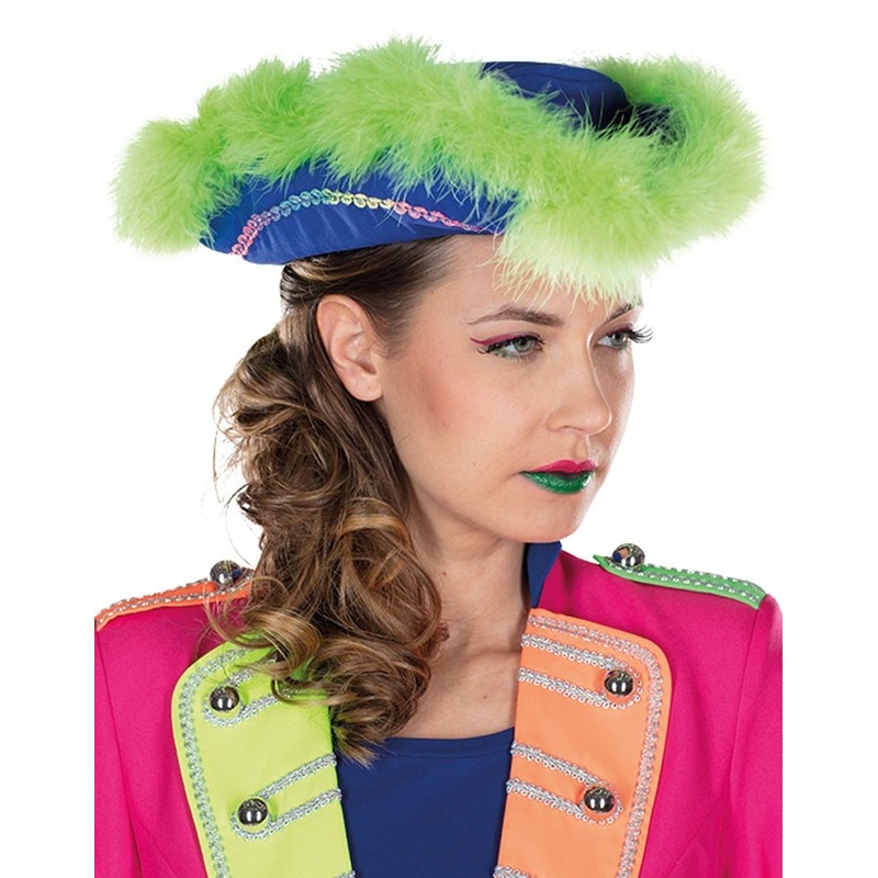 Feathered tricorn neon