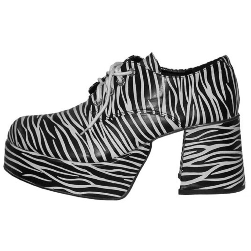 Marten zebra platform shoes