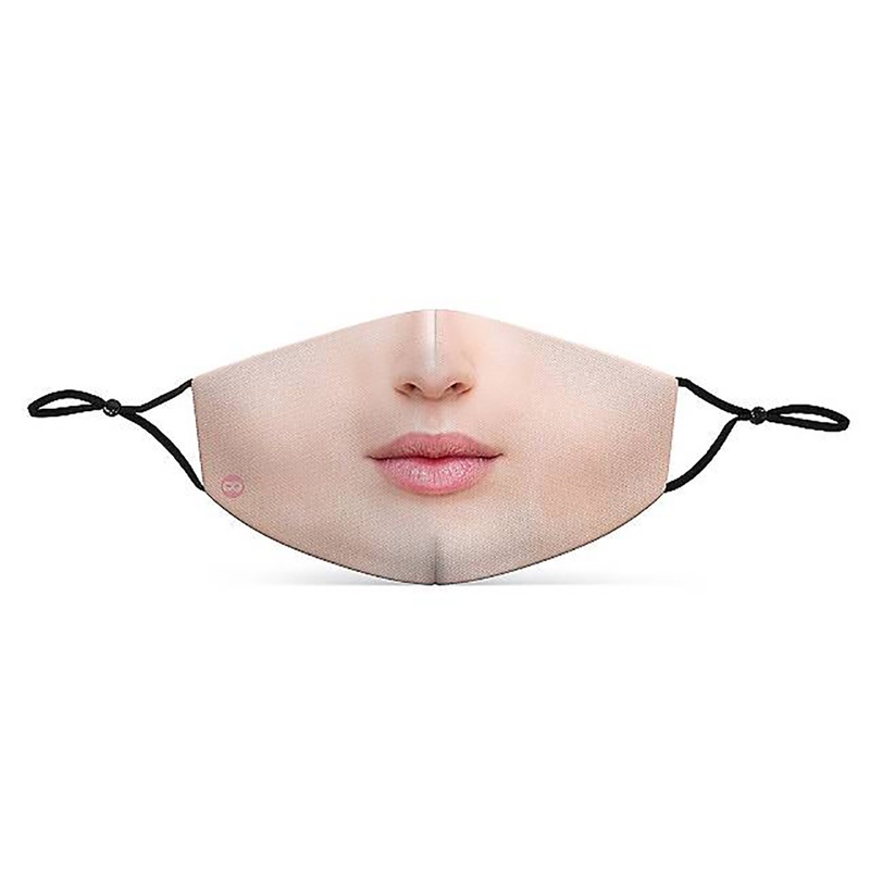 Mouth nose mask photorealistic woman