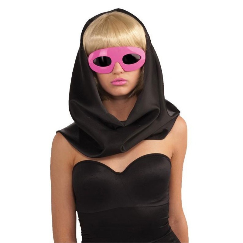 Pink Lady Gaga fan glasses