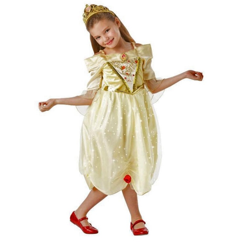 Princess Bella glitter kids costume S