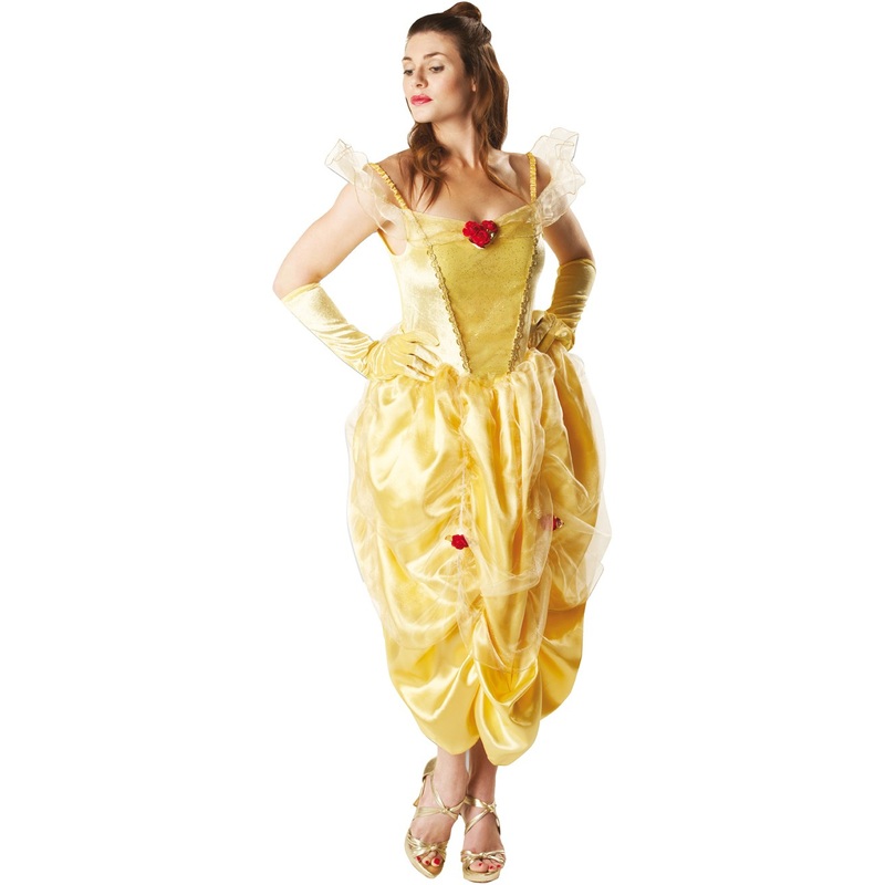 Princess Belle's golden fairy tale dress S