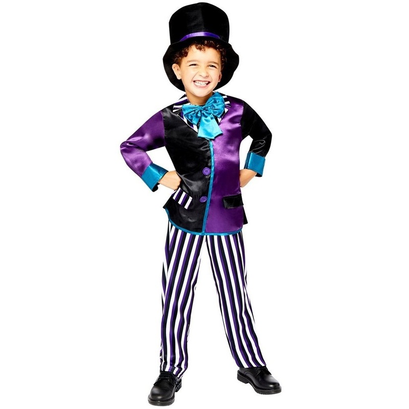 Sinister hatter costume for boys