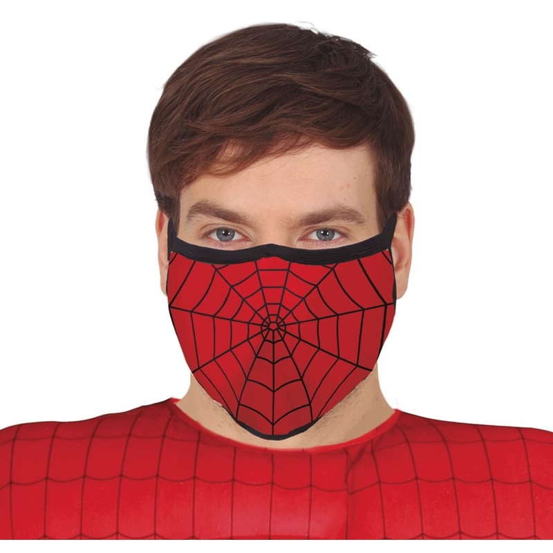 Spider superhero mouth and nose mask