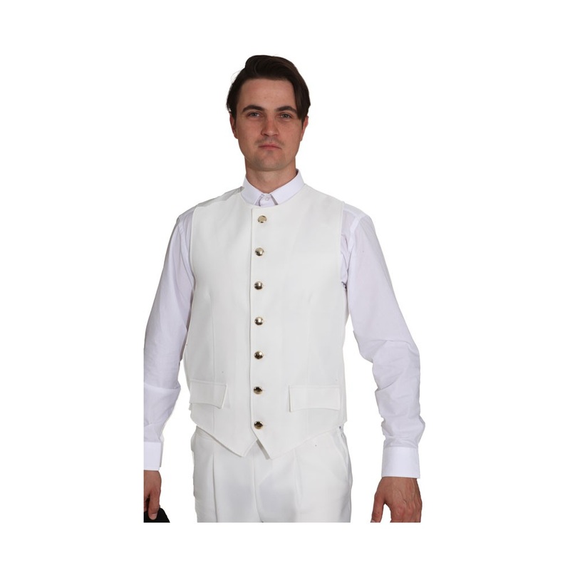 White Noble Man Vest Francisco 50-52