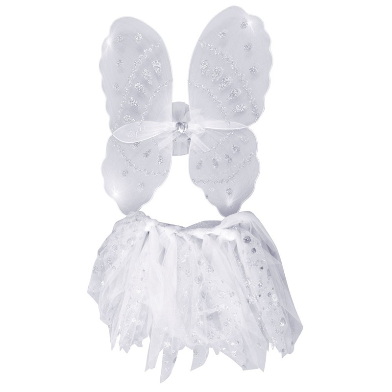 Angel butterfly set for kids white