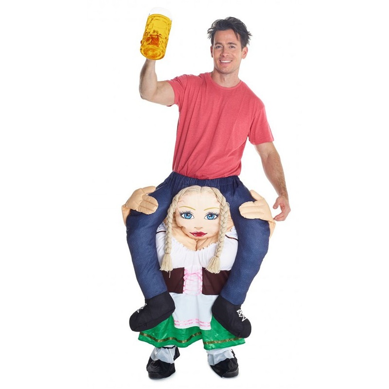 Bavarian Dirndl Madl piggyback costume
