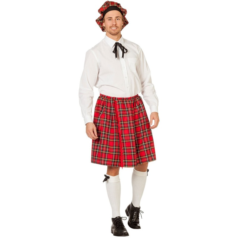 Checkered Cormac Kilt Skirt In Red 50