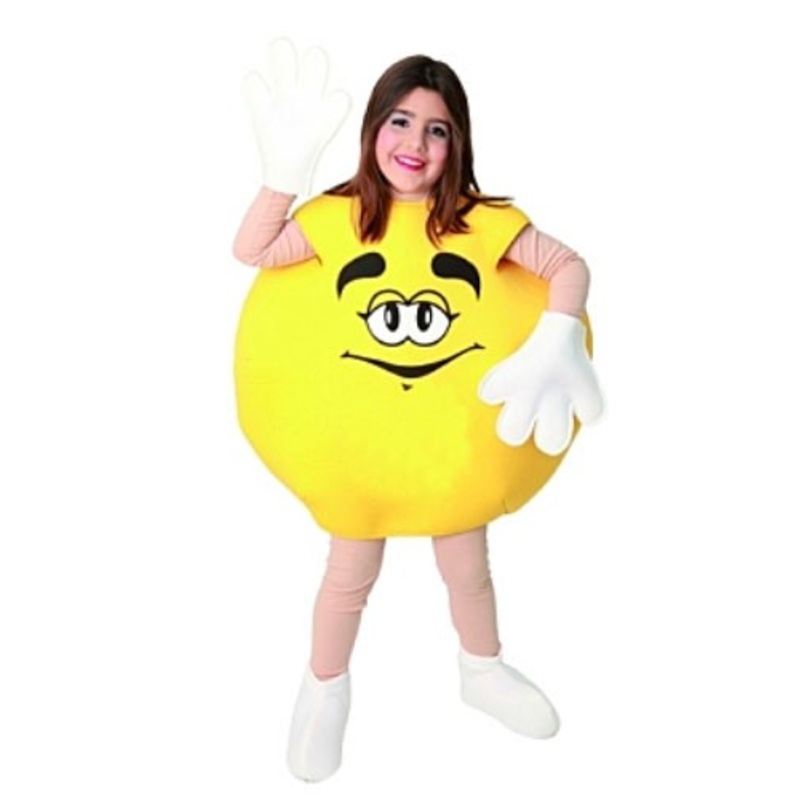 Chocolate Lentil With Face Child Costume Yellow