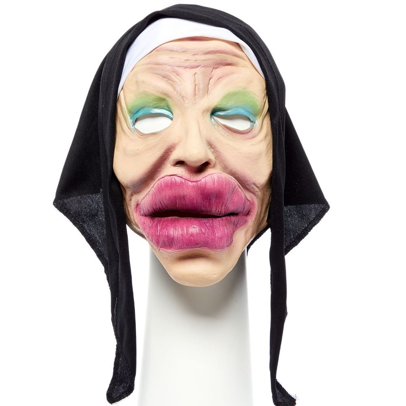 Duckface nun mask for adults