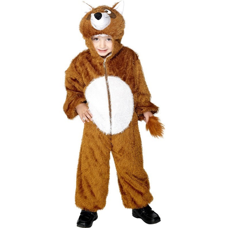 Fluffy fox children's overall