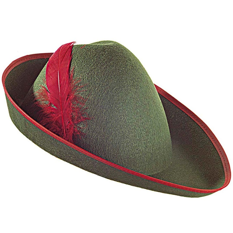 Green king of the forest thieves felt hat