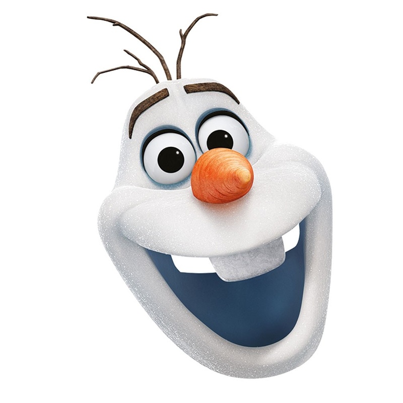 Happy Olaf Frozen Mask
