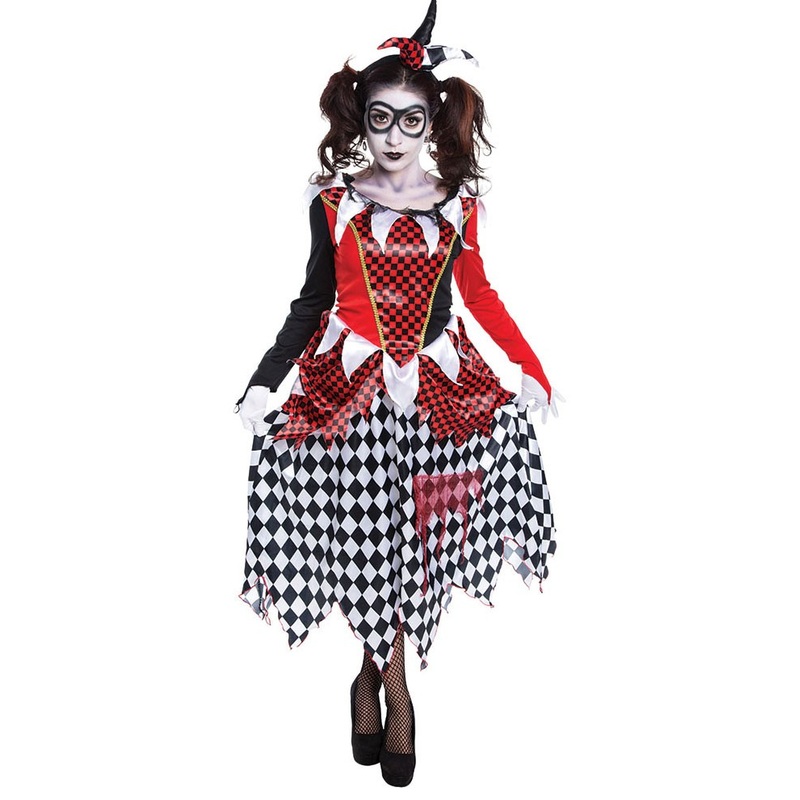 Harriet Horror Harlequin Costume