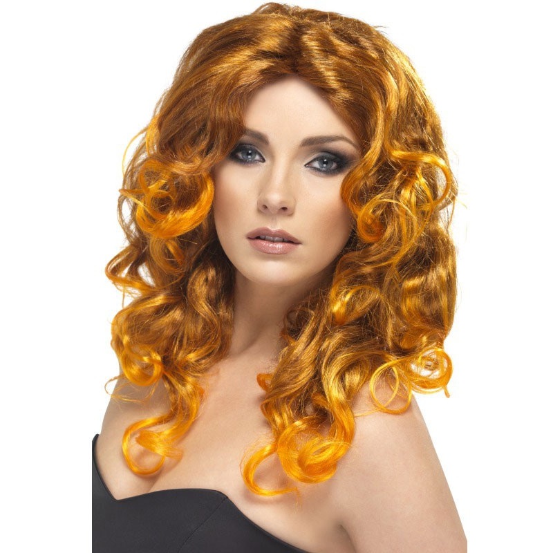 Light brown glamor ladies wig