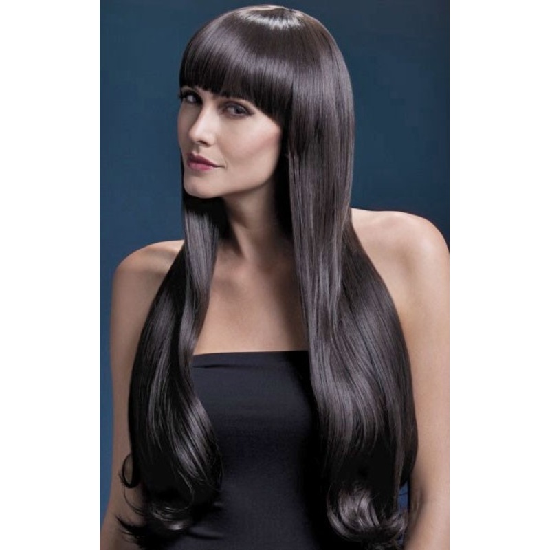 Long brown hair wig