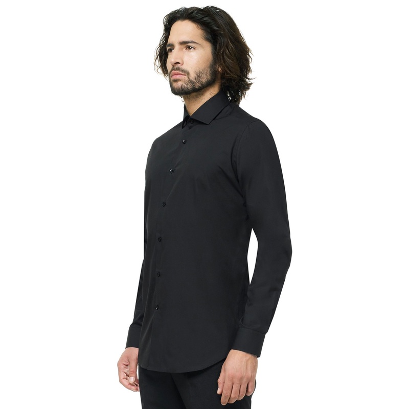 OppoSuits shirt Black Knight men XS