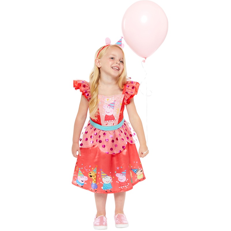 Peppa Pig Party Dress Girls Costume