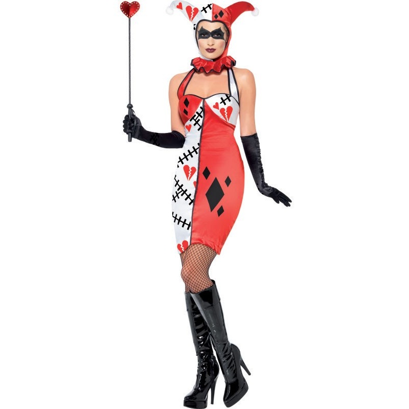 Psycho harlequin ladies costume S