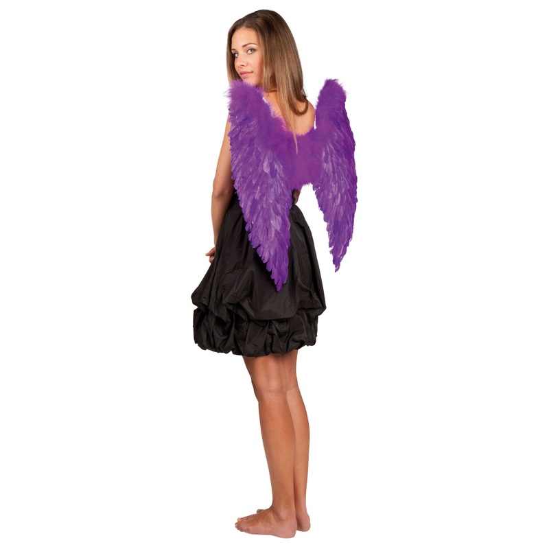 Purple wing demon angel