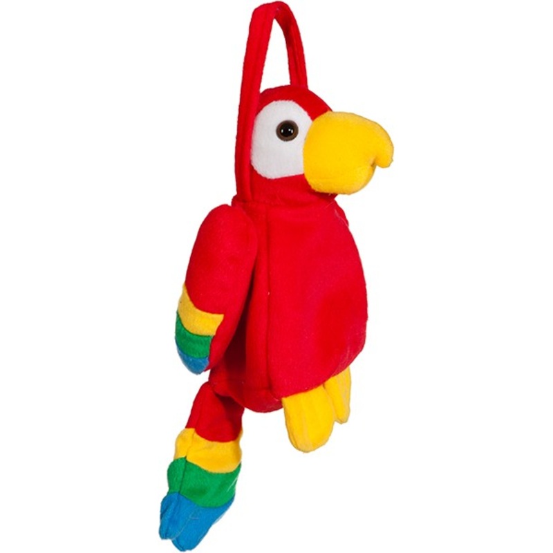 Red parrots kids bag