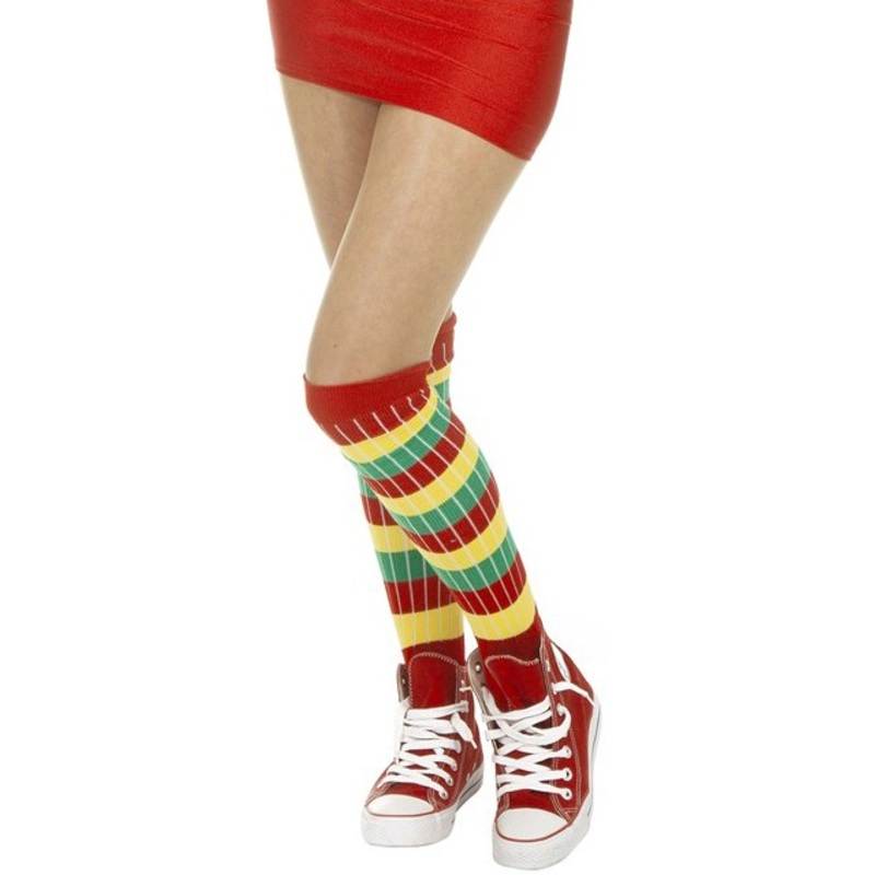 Striped knee socks retro 37-41
