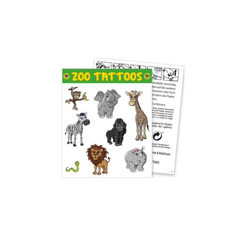 8 Party at the Zoo Tattoos