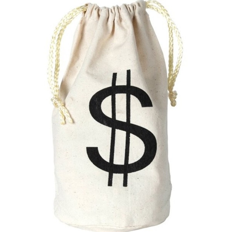 Bank robber dollar bag 22cm