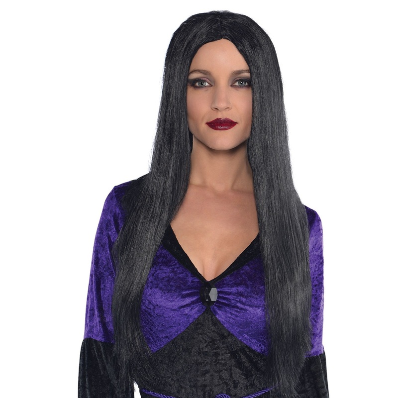 Black demon ladies wig Layla