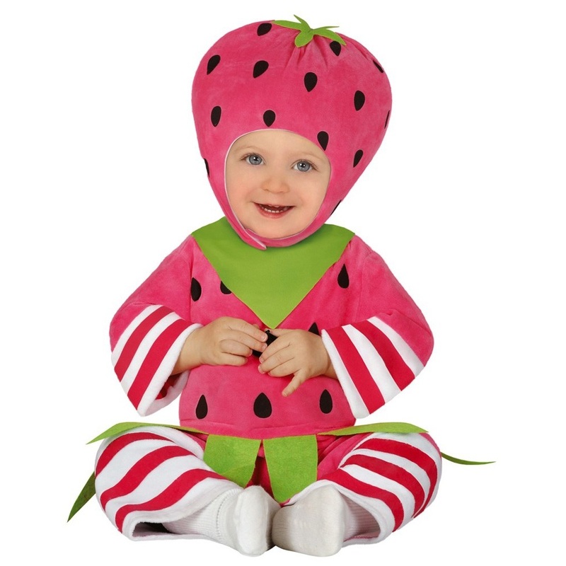 Cheeky strawberry costume for toddlers 80-86