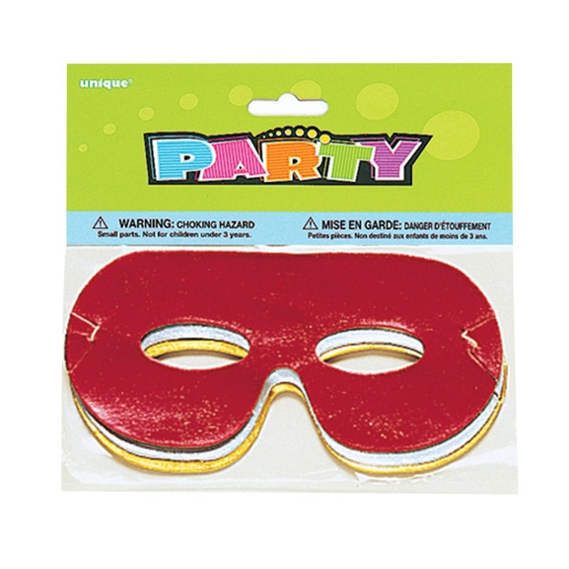 Classic carnival mask harlequin 8 pieces