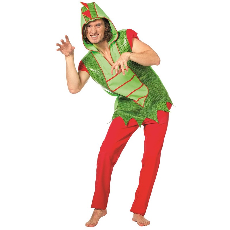 Fiery dragon top with hood for men 48