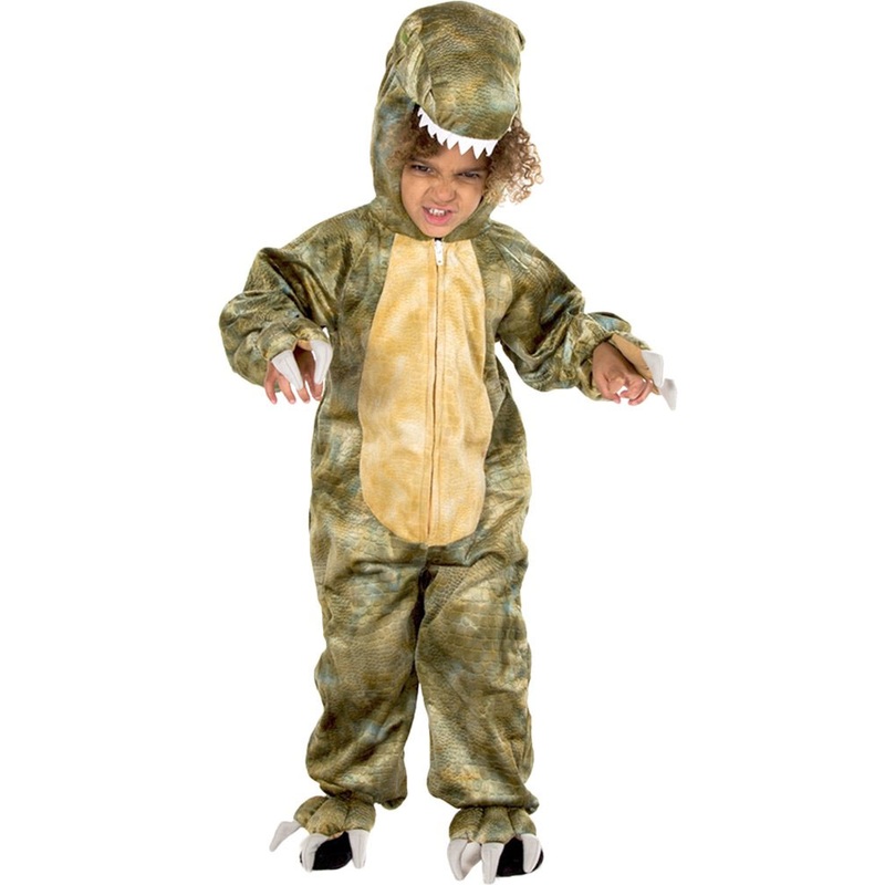Green T-Rex kids costume