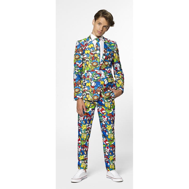 Opposuits Teen Boy Super Mario Suit