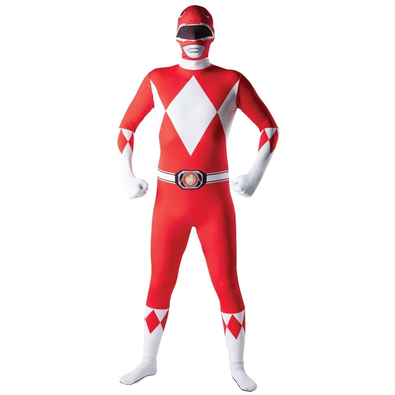 Red Power Ranger morphsuit for men M