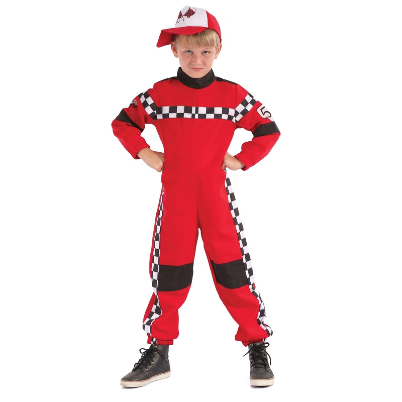 Red racing driver children's overall S
