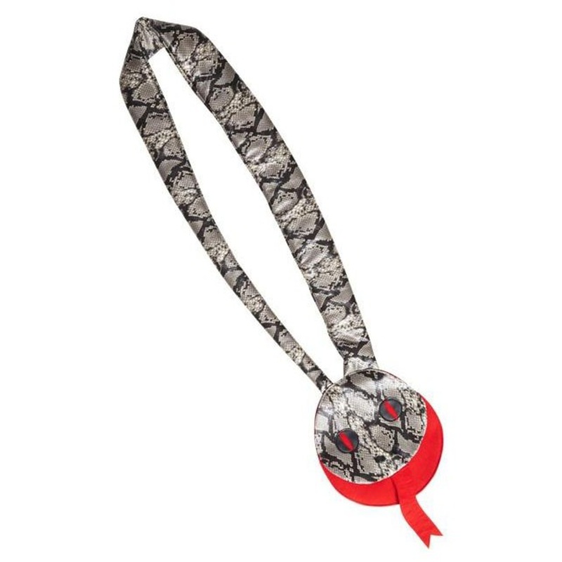 Shoulder bag in snake shape & pattern