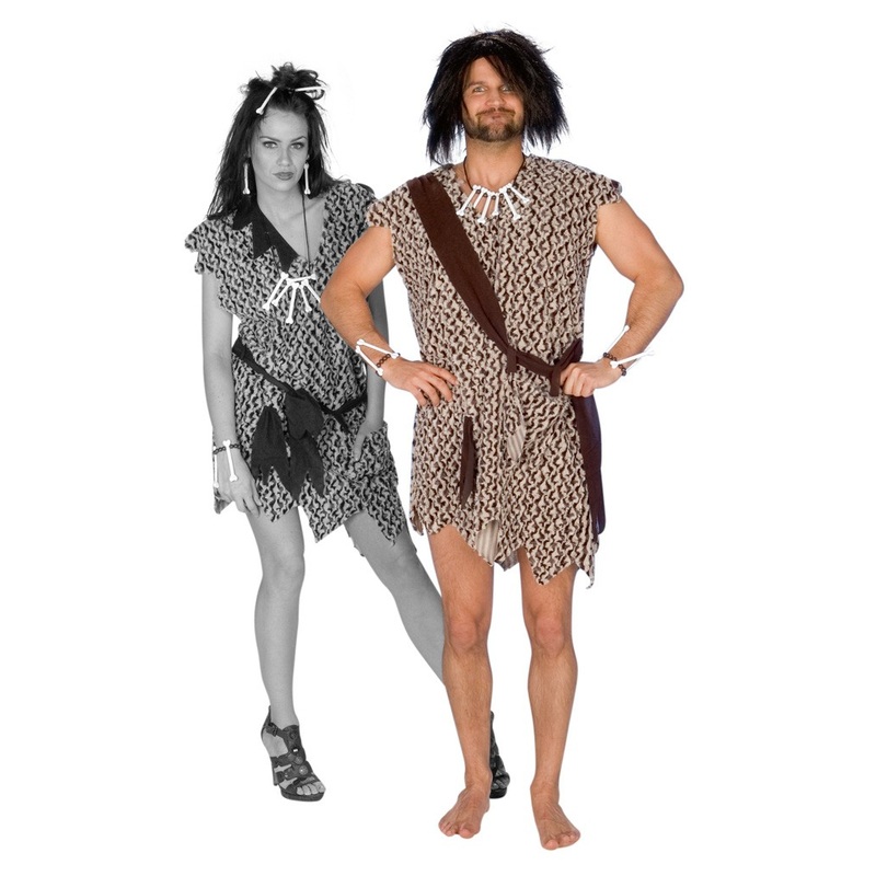 Stone Age bone Neanderthal men costume 50-52
