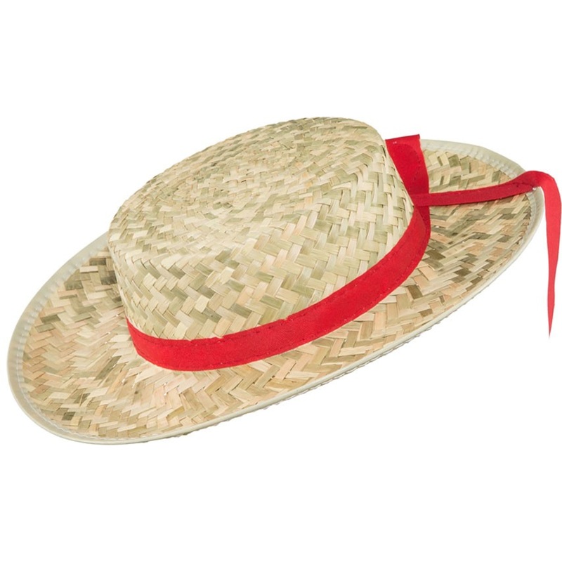 Summery gondolier straw hat