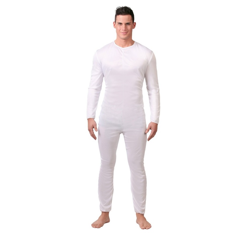 White full body suit for men