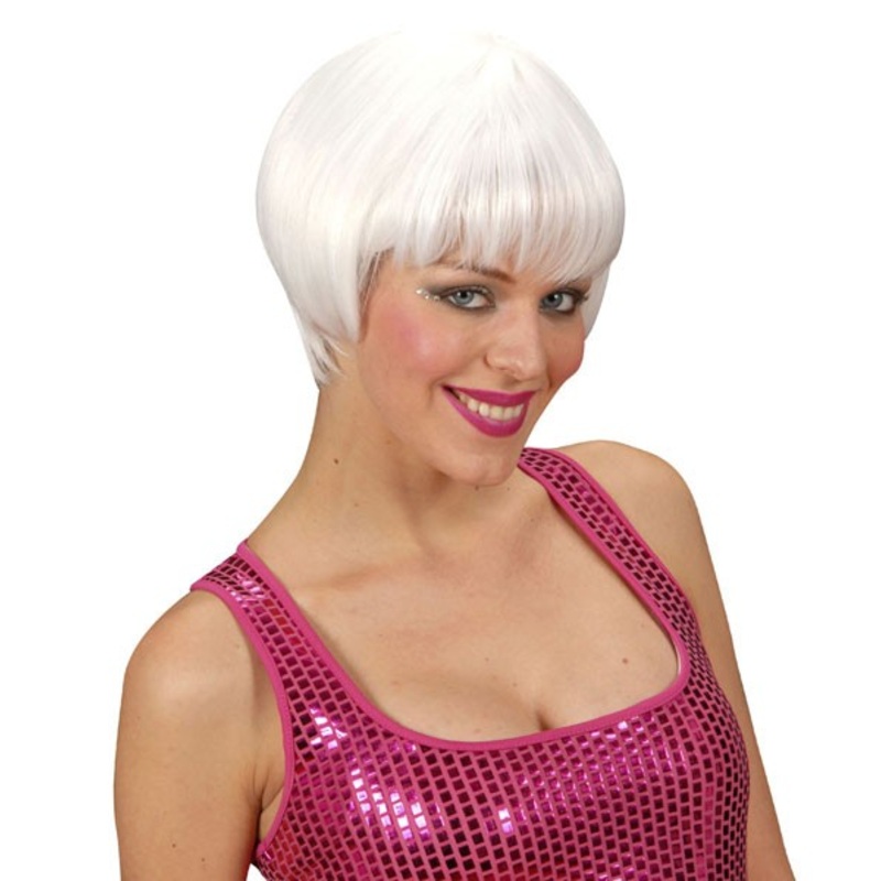 White Marleena Shorthair Wig