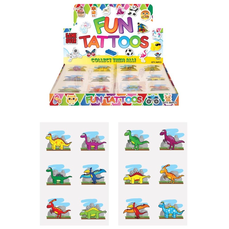 6 cute dinosaur tattoos 4cm