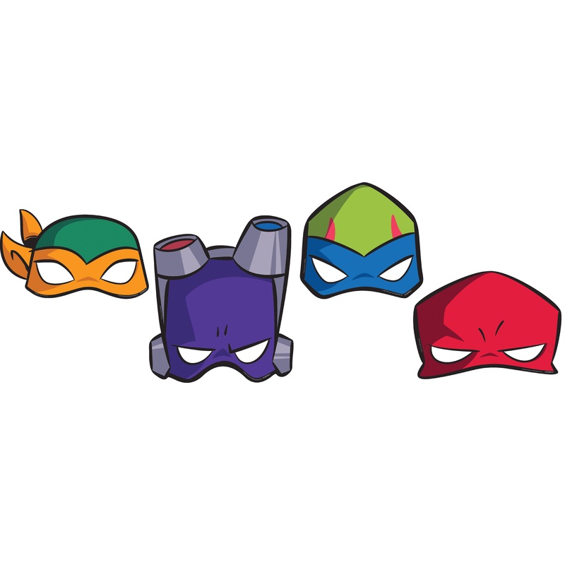 8 Ninja Turtles Adventures masks