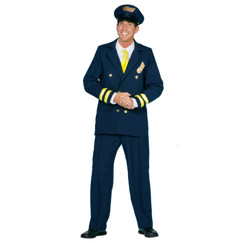 Airline pilot Lukas men's costume 50